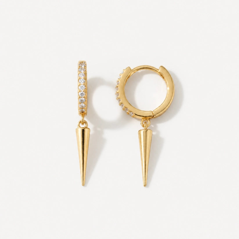 Tova – Hoops with stones and spike design