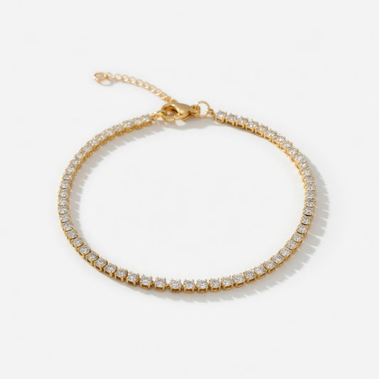 Inez - Tennisarmband mit glänzenden Steinen