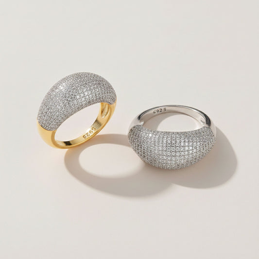 Valkyria - Ring mit funkelndem Pavé-Finish