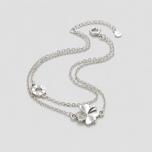 Wishleaf - Armband mit vierblättrigem Kleeblatt