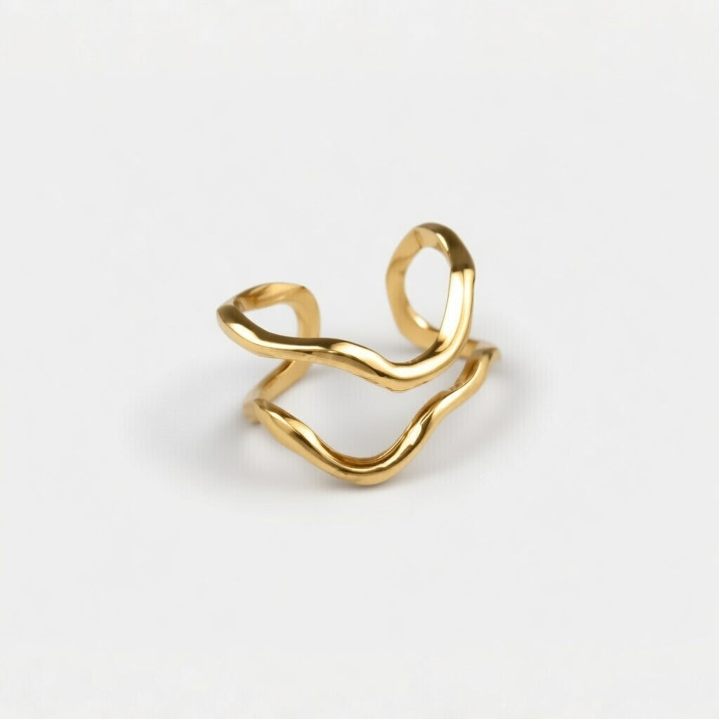 Roya – Adjustable ring with irregular shape