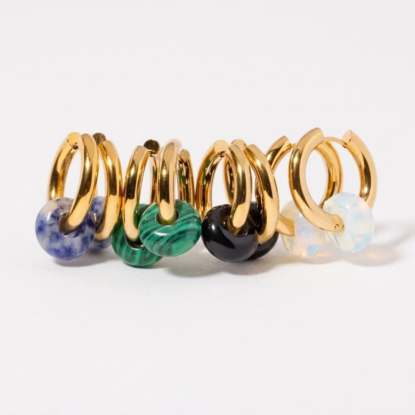 Yesica – Hoops with decorative stone