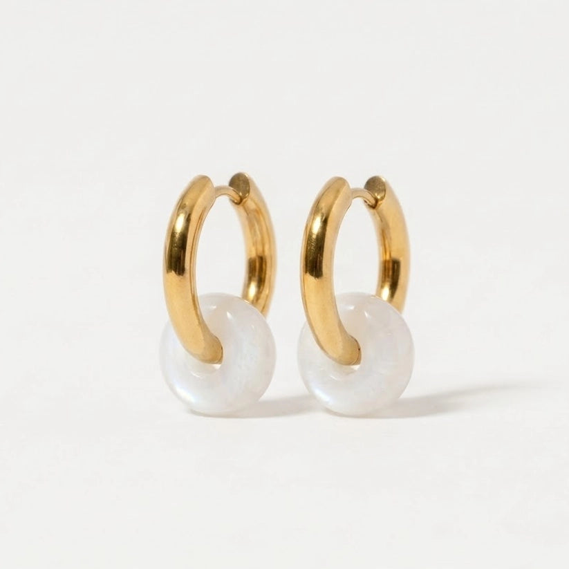 Yesica – Hoops with decorative stone