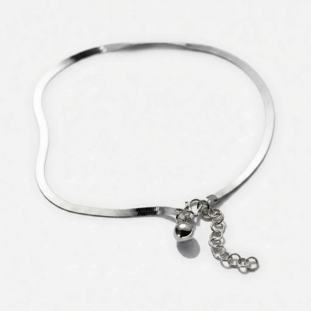 Alba – Anklet with snake chain