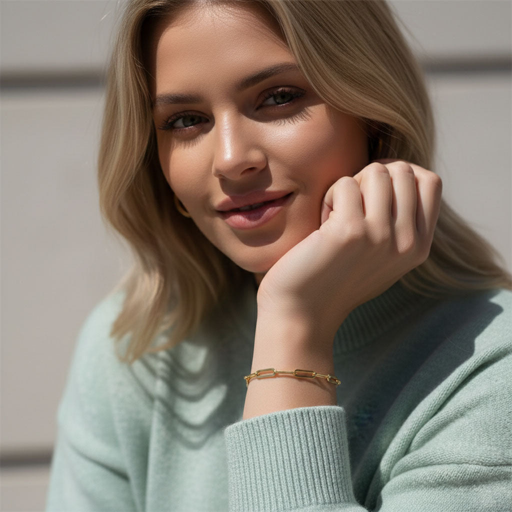 Alma - Slanke anker-armband