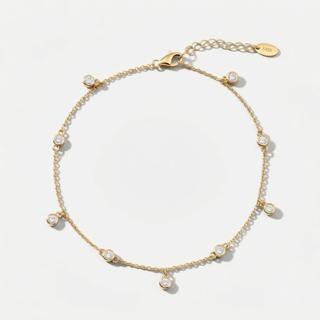 Amalfi – Anklet with sparkling stones