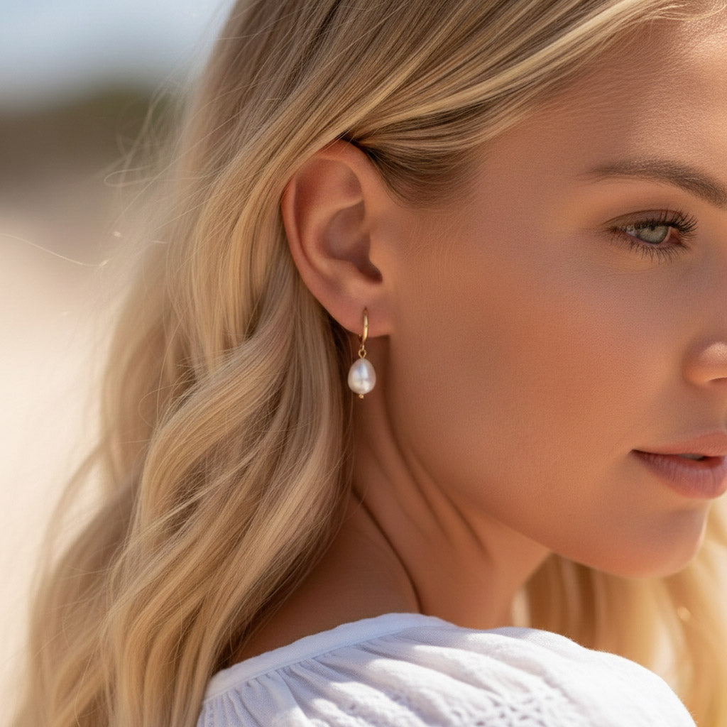 Amelie – Hoepels met parel