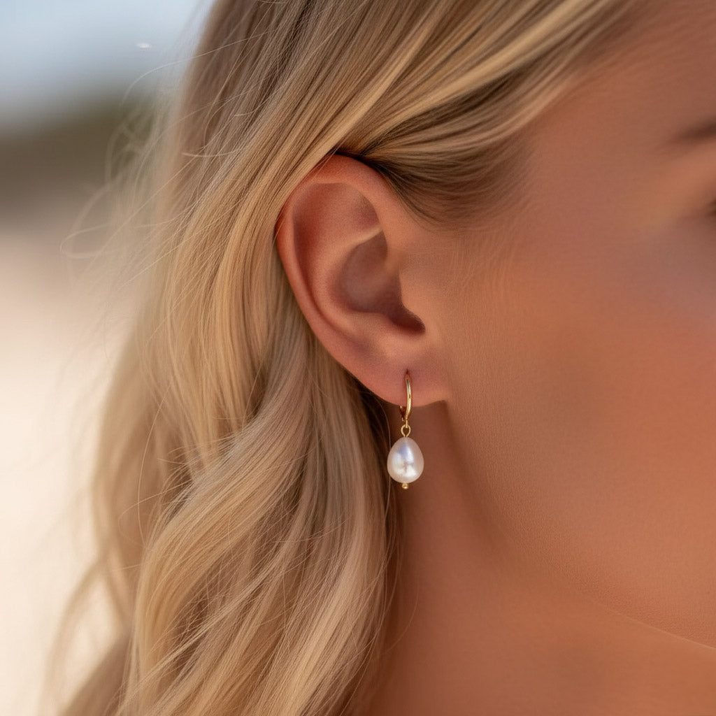 Amelie – Hoepels met parel