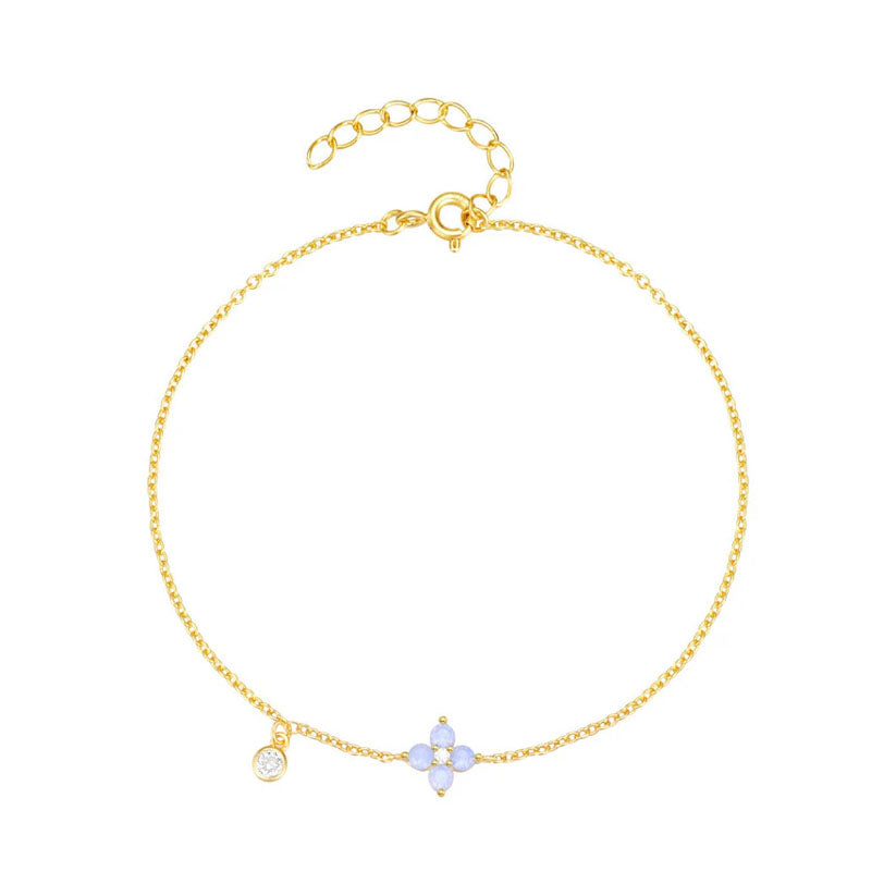 Azuralie – Bracelet with blue flower