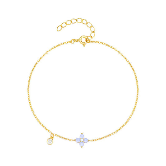 Azuralie – Bracelet with blue flower