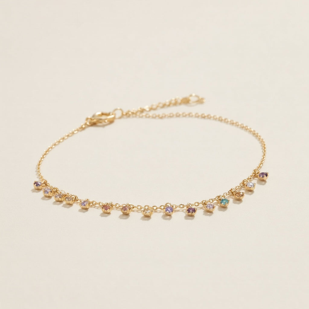 Blossom Breeze - Armband mit baumelnden Steinen