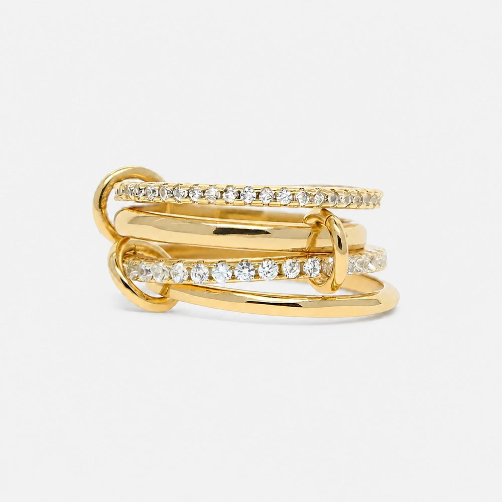 Bonded - Ring mit verbundenen Gliedern