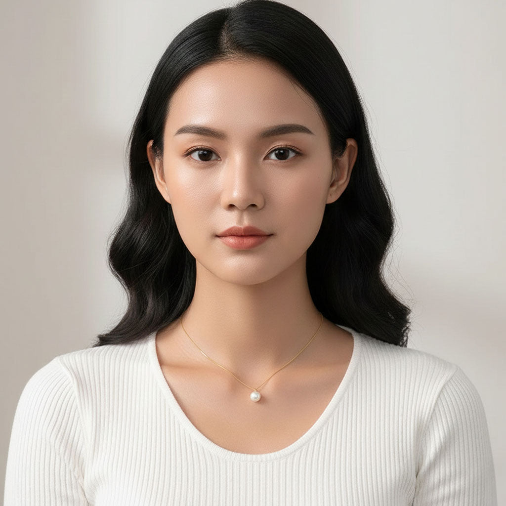 Cassandra - Ketting met delicate parelhanger