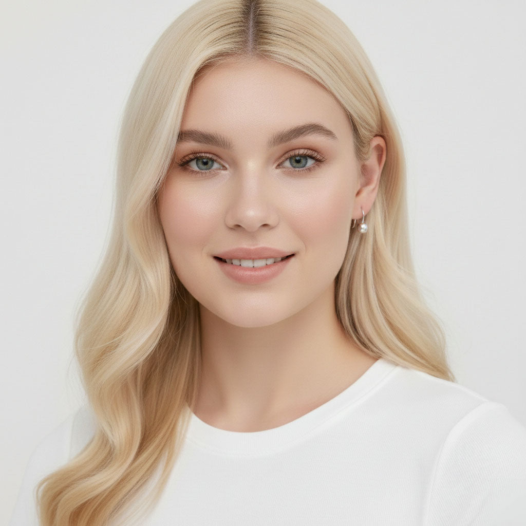 Cecile - Oorbellen met ronde kralen