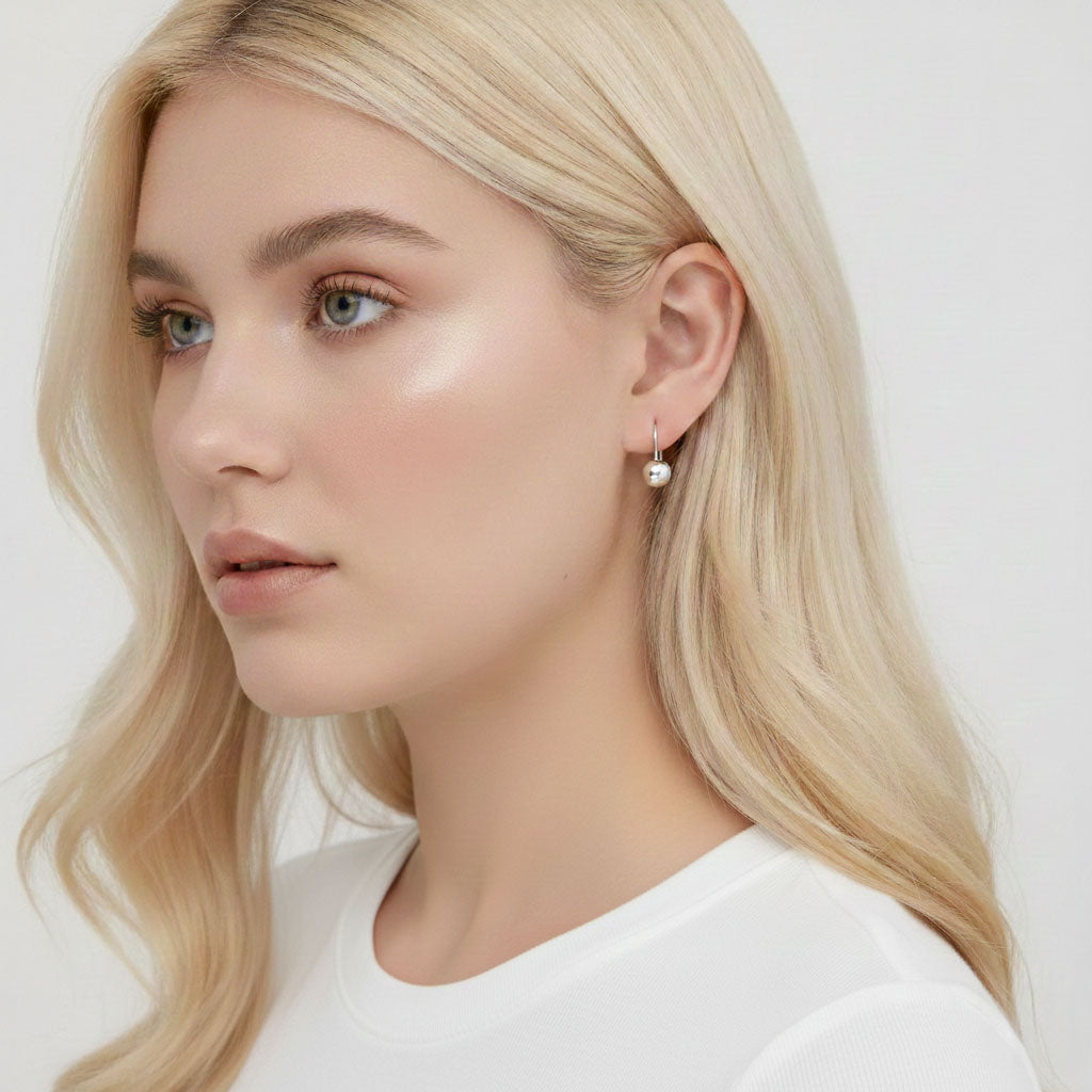 Cecile - Oorbellen met ronde kralen