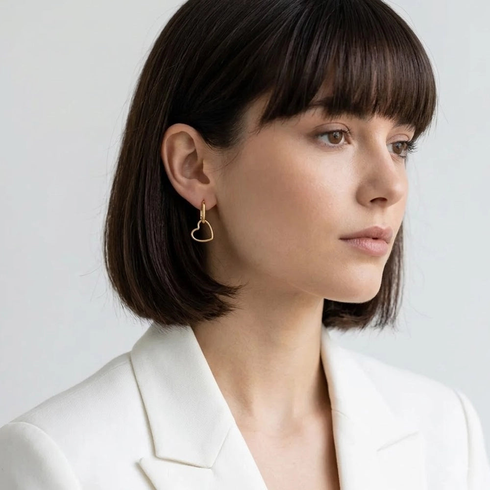 Celestia – Earrings with heart design