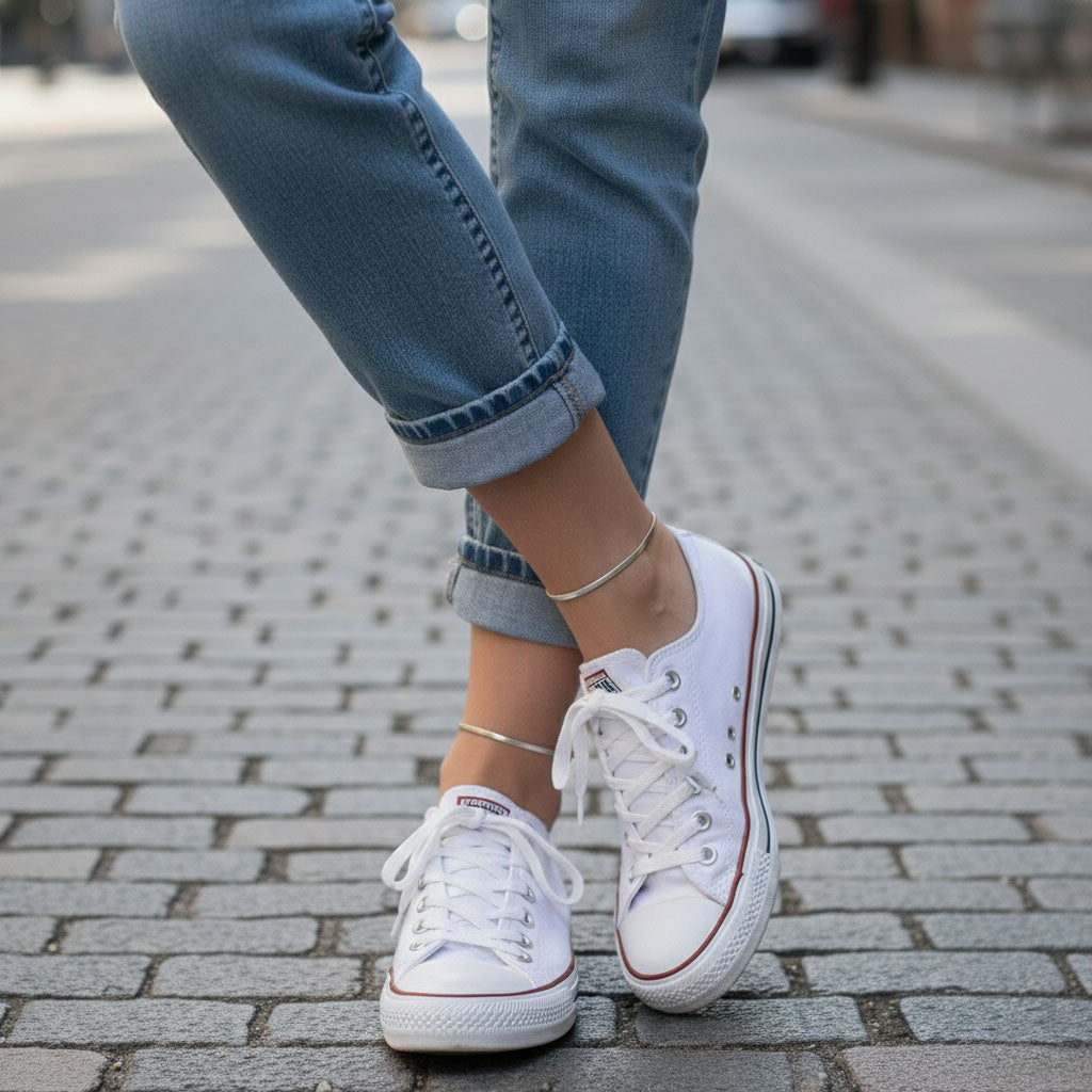 Chicago - Fußkettchen mit dünner Schlangenkette