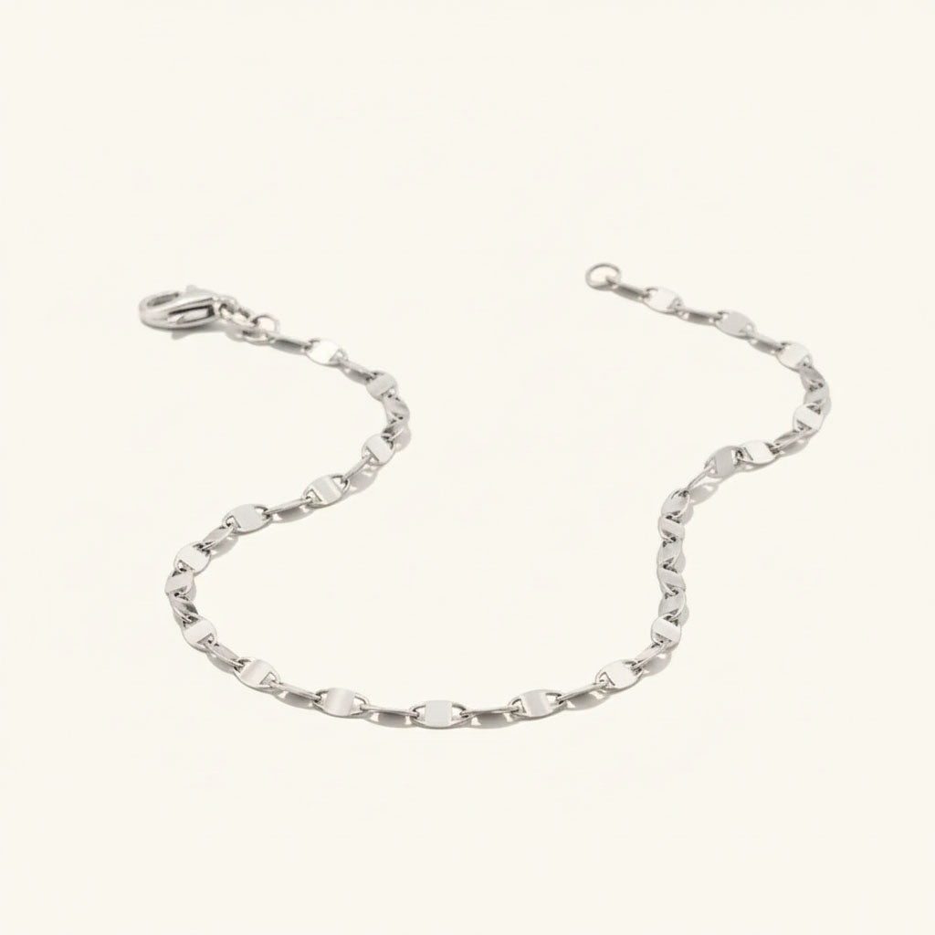 Münzkette - Armband mit ineinandergreifenden Plättchen