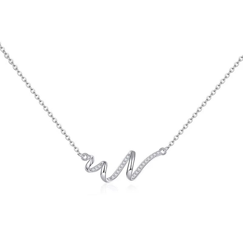 Curvy – Necklace with wave-shaped pendant