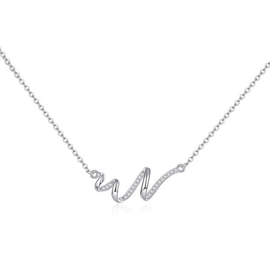 Curvy – Necklace with wave-shaped pendant