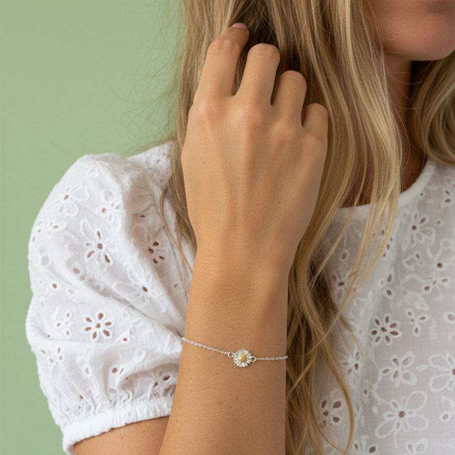 Daisy Flower – Bracelet with daisy charm