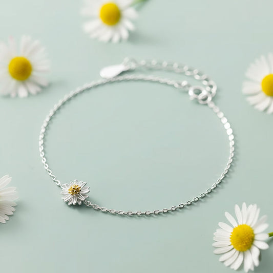 Daisy Flower – Bracelet with daisy charm