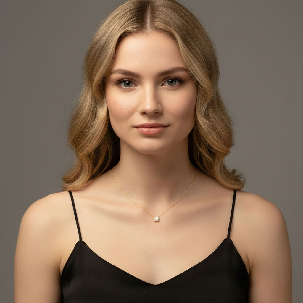 Dazzle Bar - Halskette mit funkelnden Steinen