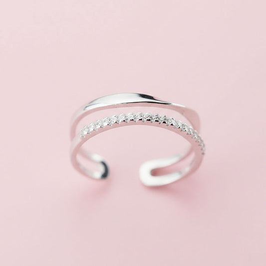 Disa - Verstellbarer, mit Edelsteinen besetzter Ring