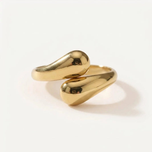 Eclipse – Adjustable ring with teardrop design