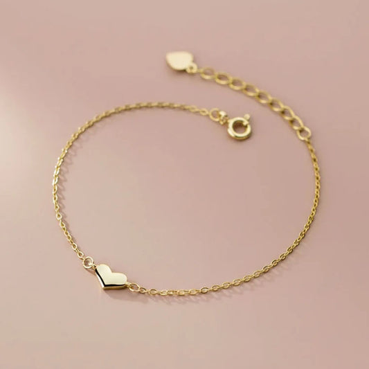 Esmeralda - Armband mit kleinem Herzanhänger