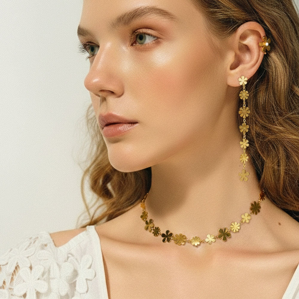 Floral Dreams – Ear cuffs with floral design