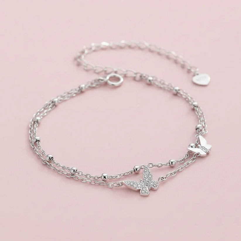 Flutter Charm - Armband mit Schmetterlingen