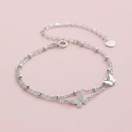 Flutter Charm - Armband mit Schmetterlingen
