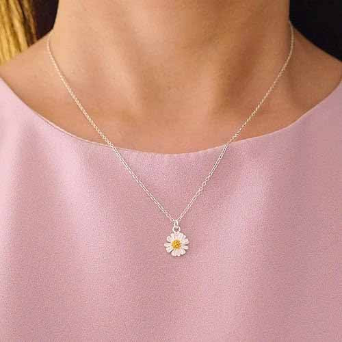 Necklace Daisy Flower