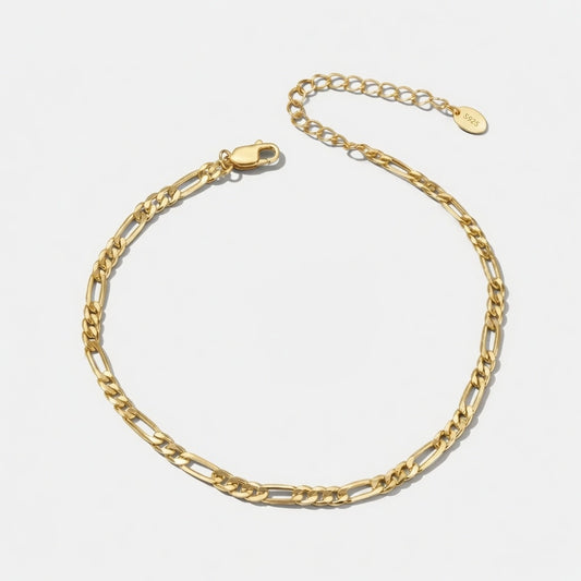 Hekla – Anklet with figaro chain