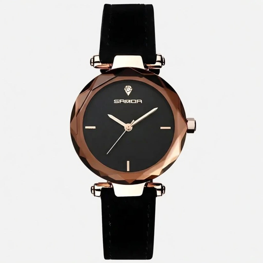 Hilda - Horloge met leren band