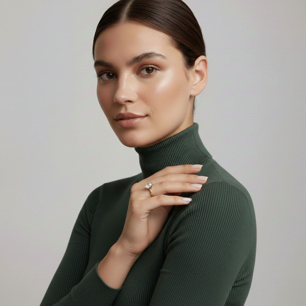 Imperial - Ring mit Moissanit-Fassung