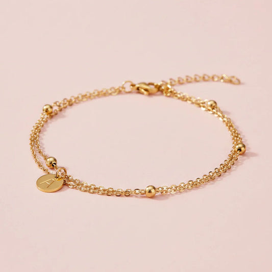 Initial - Armband mit Buchstabenanhänger