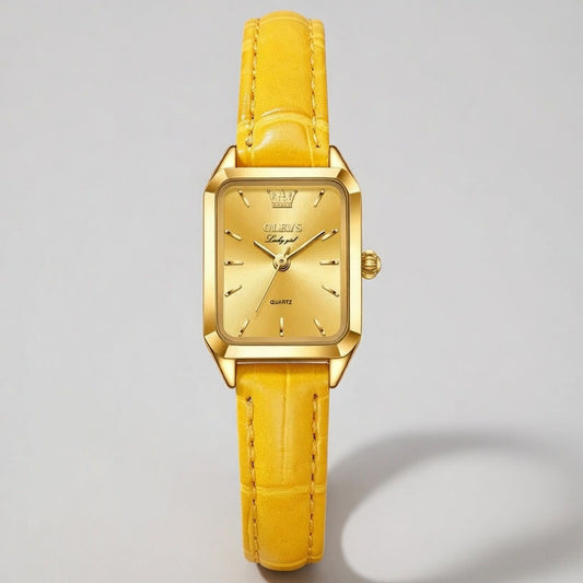 Irma - Uhr mit schmalem Lederarmband