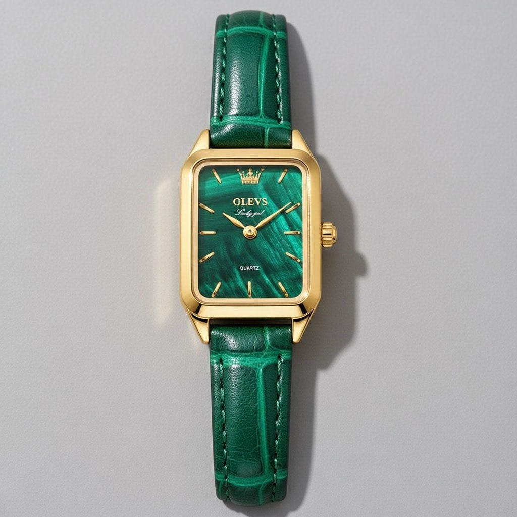 Irma - Uhr mit schmalem Lederarmband