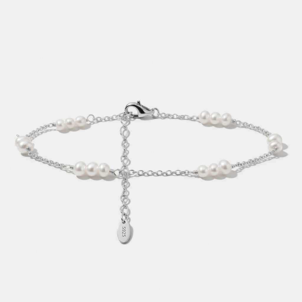 Isla – Anklet with freshwater pearls