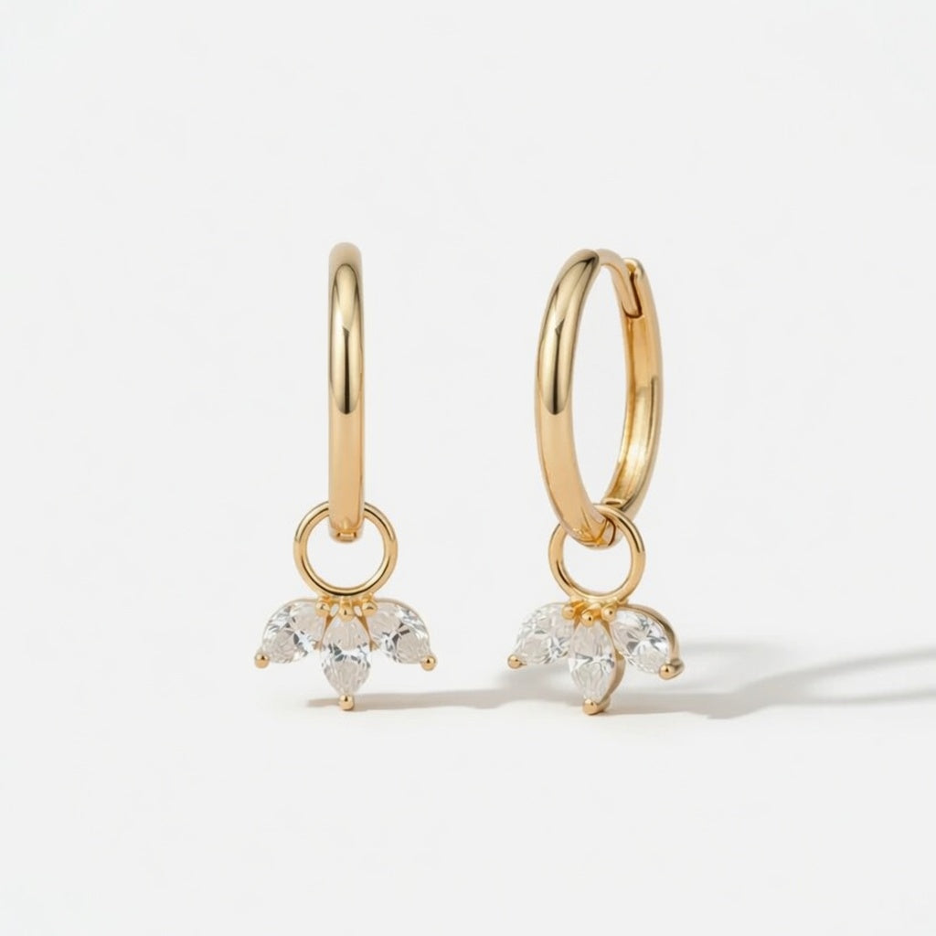 Nadine – Hoops with hanging charm
