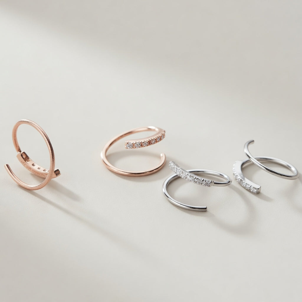 Twiggy – Earrings with twisted design