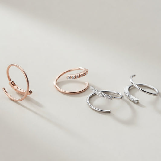 Twiggy – Earrings with twisted design