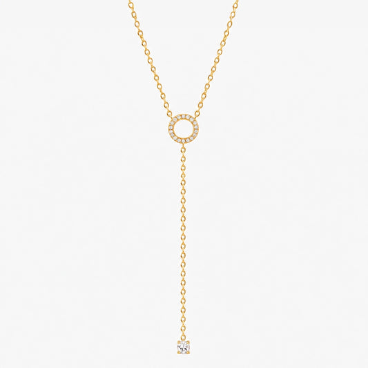 Kajsa – Necklace with long drop pendant