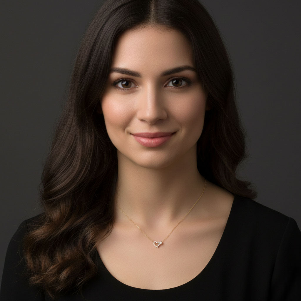 Lea - Halskette mit ineinandergreifenden Herzen