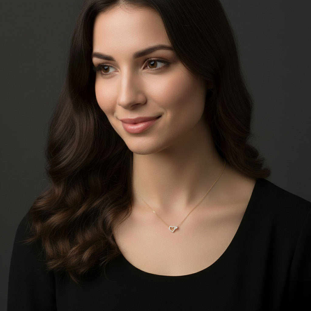 Lea - Halskette mit ineinandergreifenden Herzen