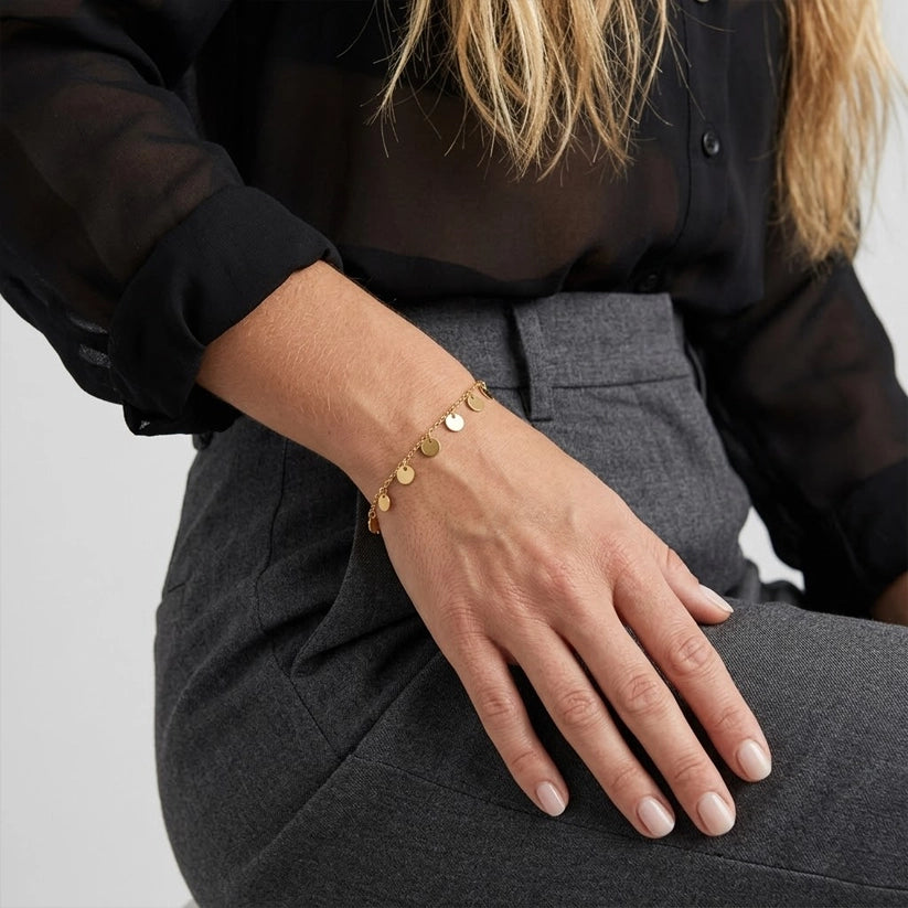 Lemonie - Armband mit hängendem, rundem Anhänger