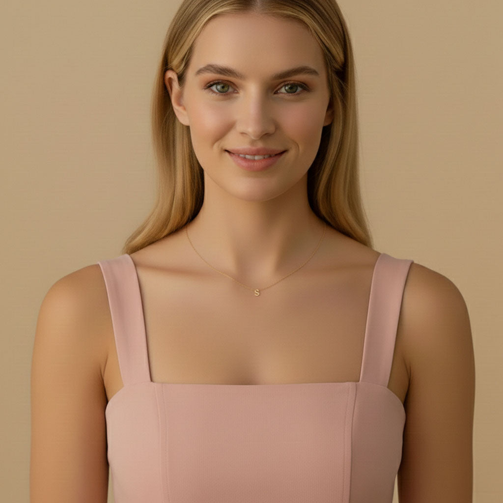 Letter - Halskette mit Buchstaben-Anhänger