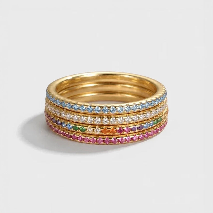 Lexie – Ring with vibrant gem accents
